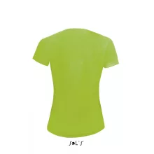 Női póló SOL S SO01159 Sol S Sporty Women - Raglan-Sleeved T-Shirt -M, Neon Green