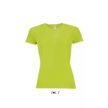 Női póló SOL S SO01159 Sol S Sporty Women - Raglan-Sleeved T-Shirt -S, Neon Green