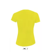 Női póló SOL S SO01159 Sol S Sporty Women - Raglan-Sleeved T-Shirt -XL, Neon Yellow