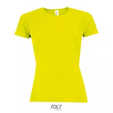 Női póló SOL S SO01159 Sol S Sporty Women - Raglan-Sleeved T-Shirt -XL, Neon Yellow