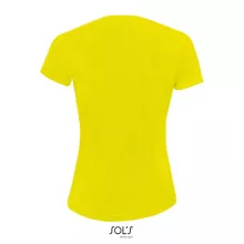 Női póló SOL S SO01159 Sol S Sporty Women - Raglan-Sleeved T-Shirt -XL, Neon Yellow
