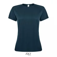 Női póló SOL S SO01159 Sol S Sporty Women - Raglan-Sleeved T-Shirt -2XL, Petroleum Blu