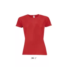 Női póló SOL S SO01159 Sol S Sporty Women - Raglan-Sleeved T-Shirt -L, Red