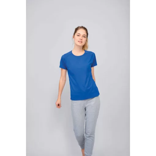 Női póló SOL S SO01159 Sol S Sporty Women - Raglan-Sleeved T-Shirt -XL, Red