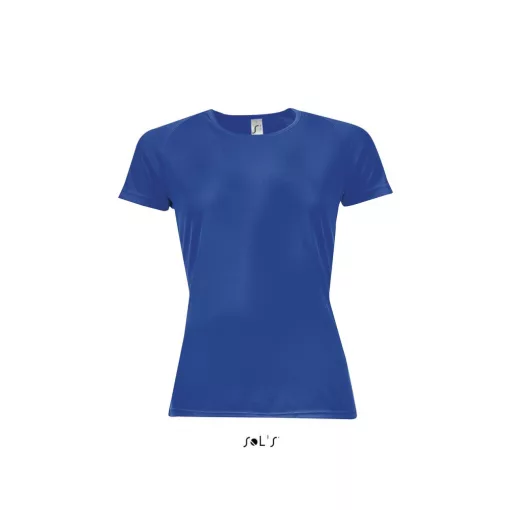 Női póló SOL S SO01159 Sol S Sporty Women - Raglan-Sleeved T-Shirt -XL, Royal Blue