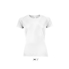Női póló SOL S SO01159 Sol S Sporty Women - Raglan-Sleeved T-Shirt -M, White