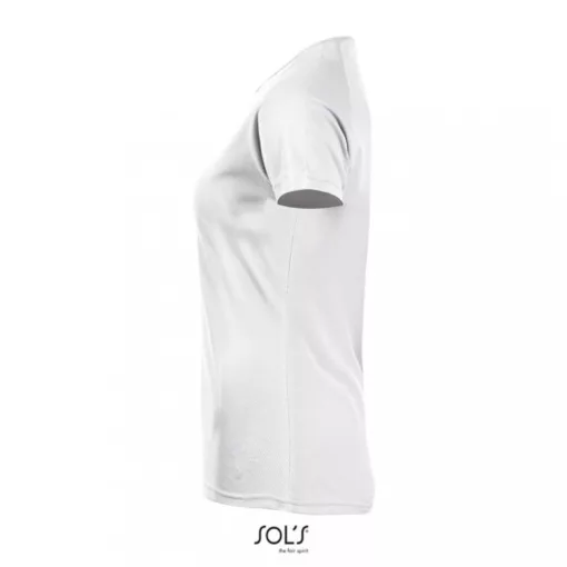 Női póló SOL S SO01159 Sol S Sporty Women - Raglan-Sleeved T-Shirt -XS, White