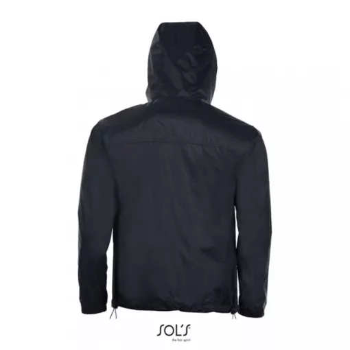 Uniszex széldzseki SOL S SO01171 Sol S Skate - Lined Windbreaker -M, Black/Dark Grey