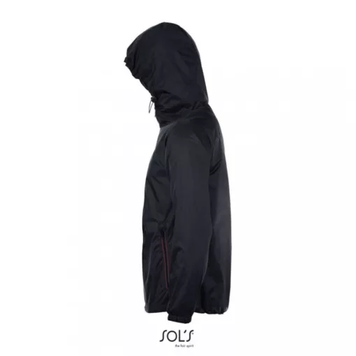 Uniszex széldzseki SOL S SO01171 Sol S Skate - Lined Windbreaker -M, Black/Dark Grey