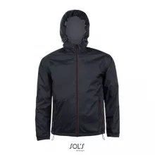 Uniszex széldzseki SOL S SO01171 Sol S Skate - Lined Windbreaker -XL, Black/Dark Grey