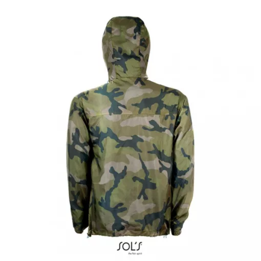 Uniszex széldzseki SOL S SO01171 Sol S Skate - Lined Windbreaker -XS, Camo/Royal blue
