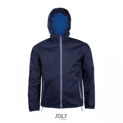 Uniszex széldzseki SOL S SO01171 Sol S Skate - Lined Windbreaker -L, Navy/Royal Blue