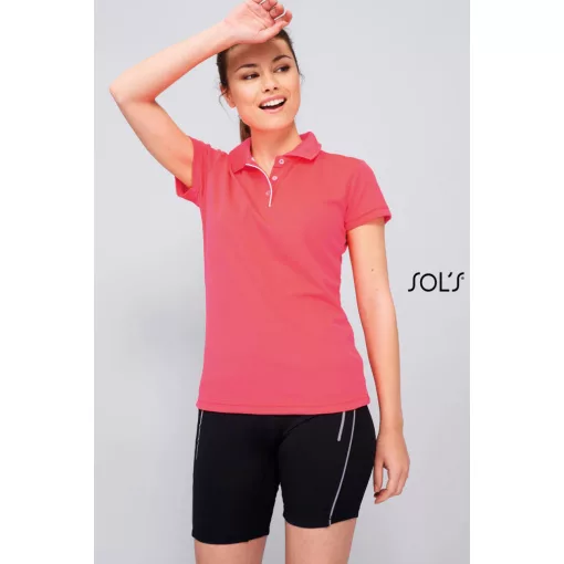 Női galléros póló SOL S SO01179 Sol S performer Women - Sports polo Shirt -2XL, White