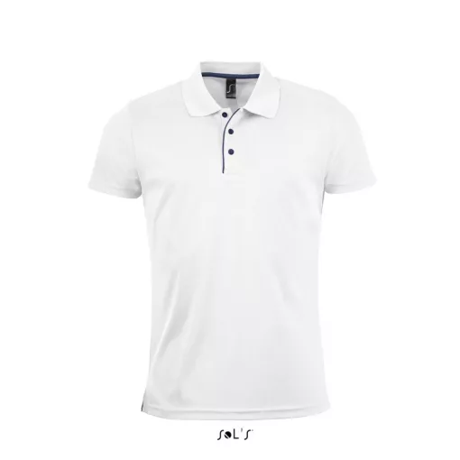 Férfi póló SOL S SO01180 Sol S performer Men - Sports polo Shirt -2XL, White