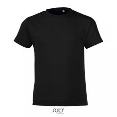 Gyerek póló SOL S SO01183 Sol S Regent Fit Kids - Round neck T-Shirt -2A, Deep Black