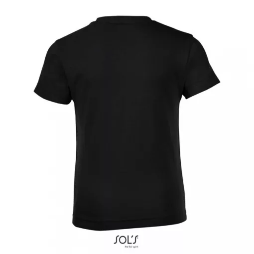 Gyerek póló SOL S SO01183 Sol S Regent Fit Kids - Round neck T-Shirt -6A, Deep Black