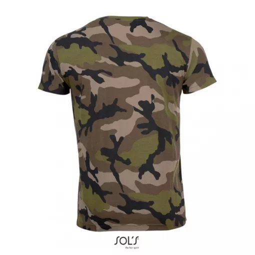 Férfi póló SOL S SO01188 Sol S Camo Men -Környakú póló -2XL, Camo