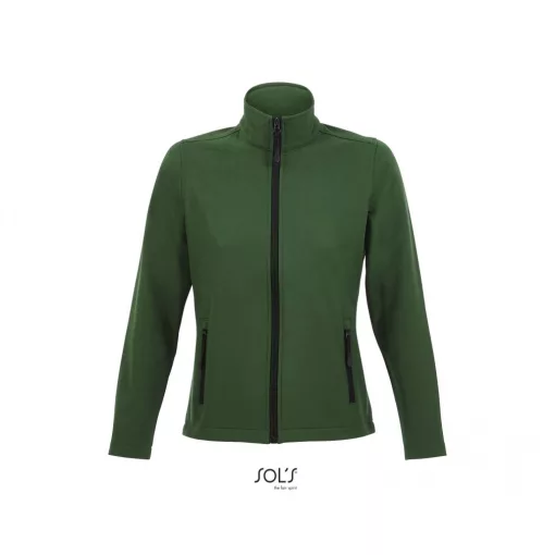Női kabát SOL S SO01194 Sol S Race Women - Softshell Zip Jacket -XL, Bottle Green