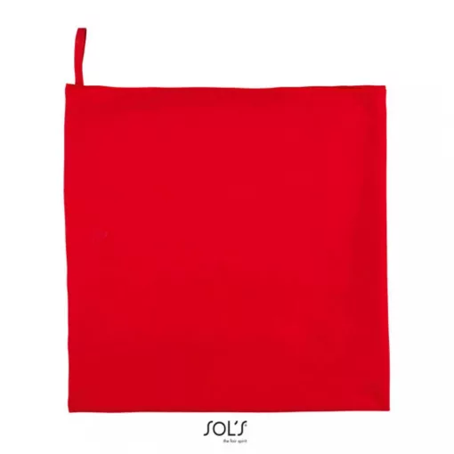 Uniszex törölköző SOL S SO01209 Sol S Atoll 50 - Microfibre Towel -Egy méret, Red