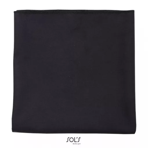 Uniszex törölköző SOL S SO01210 Sol S Atoll 70 - Microfibre Towel -Egy méret, Black