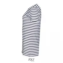 Női póló SOL S SO01399 Sol S Miles Women - Kereknyakú Csíkos póló -L, White/Navy