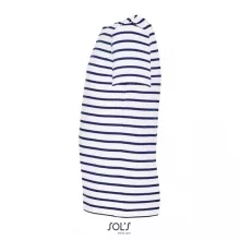 Gyerek póló SOL S SO01400 Sol S Miles Kids - Round neck Striped T-Shirt -8A, White/Nav