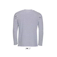 Férfi póló SOL S SO01402 Sol S Marine Men - Hosszú Ujjú Csíkos póló -S, White/Navy