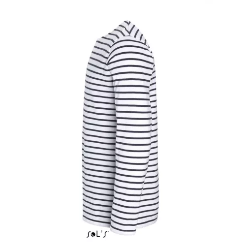 Férfi póló SOL S SO01402 Sol S Marine Men - Hosszú Ujjú Csíkos póló -XL, White/Navy