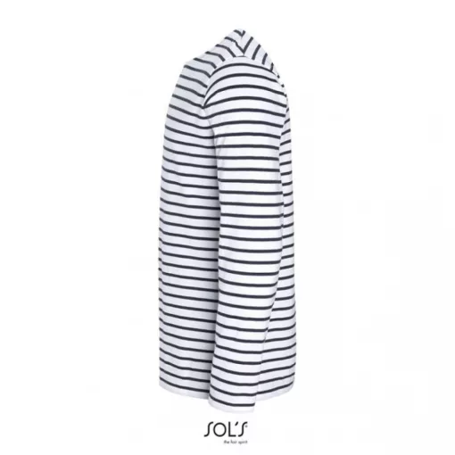 Férfi póló SOL S SO01402 Sol S Marine Men - Hosszú Ujjú Csíkos póló -XL, White/Navy