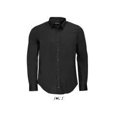 Férfi ing SOL S SO01426 Sol S Blake Men - Long Sleeve Stretch Shirt -2XL, Black