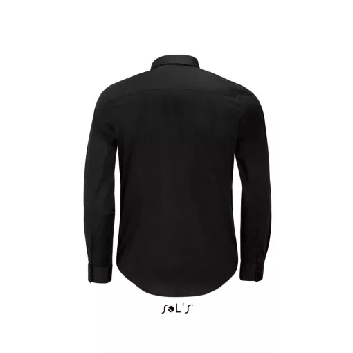 Férfi ing SOL S SO01426 Sol S Blake Men - Long Sleeve Stretch Shirt -M, Black