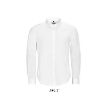 Férfi ing SOL S SO01426 Sol S Blake Men - Long Sleeve Stretch Shirt -3XL, White