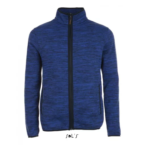 Uniszex kabát SOL S SO01652 Sol S Turbo - Knitted Fleece Jacket -XS, Bugatti Blue/Navy