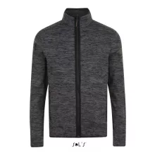 Uniszex kabát SOL S SO01652 Sol S Turbo - Knitted Fleece Jacket -M, Dark Grey/Black