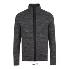 Uniszex kabát SOL S SO01652 Sol S Turbo - Knitted Fleece Jacket -M, Dark Grey/Black