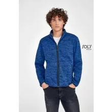 Uniszex kabát SOL S SO01652 Sol S Turbo - Knitted Fleece Jacket -M, Dark Grey/Black