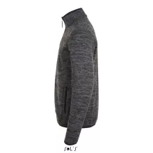 Uniszex kabát SOL S SO01652 Sol S Turbo - Knitted Fleece Jacket -M, Dark Grey/Black