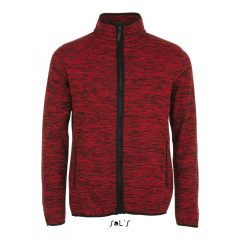 Uniszex kabát SOL S SO01652 Sol S Turbo - Knitted Fleece Jacket -2XL, Red/Black