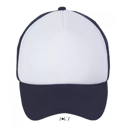 Uniszex sapka SOL S SO01668 Sol S Bubble - Five panel Mesh Cap -Egy méret, White/Frenc