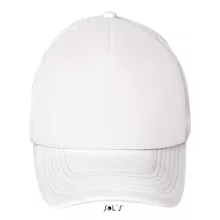 Uniszex sapka SOL S SO01668 Sol S Bubble - Five panel Mesh Cap -Egy méret, White/Red