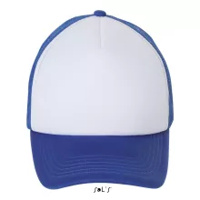 Uniszex sapka SOL S SO01668 Sol S Bubble - Five panel Mesh Cap -Egy méret, White/Royal