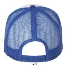 Uniszex sapka SOL S SO01668 Sol S Bubble - Five panel Mesh Cap -Egy méret, White/Royal