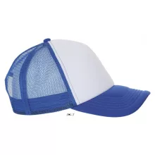 Uniszex sapka SOL S SO01668 Sol S Bubble - Five panel Mesh Cap -Egy méret, White/Royal