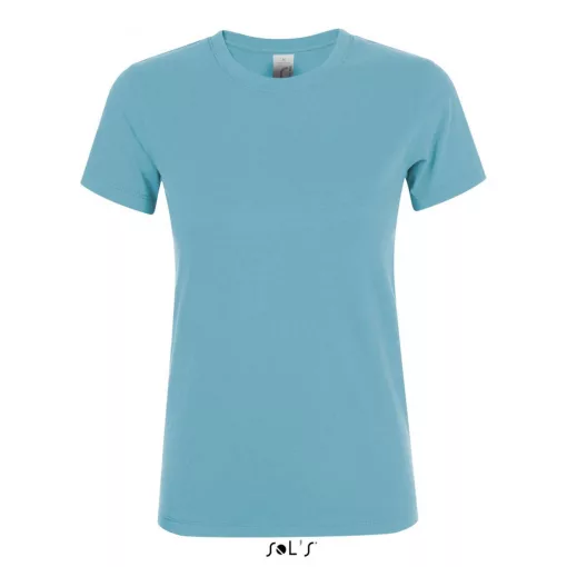 Női póló SOL S SO01825 Sol S Regent Környakú póló -M, Atoll Blue