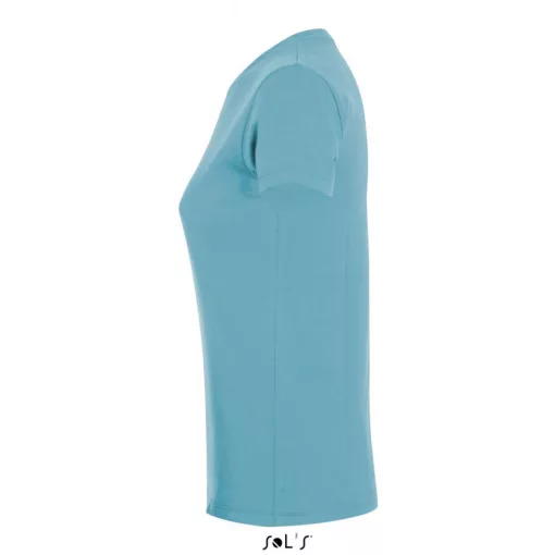 Női póló SOL S SO01825 Sol S Regent Környakú póló -XL, Atoll Blue