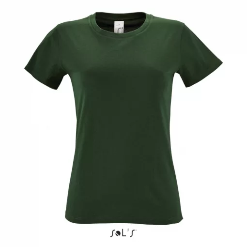 Női póló SOL S SO01825 Sol S Regent Környakú póló -S, Bottle Green