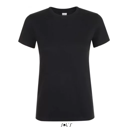 Női póló SOL S SO01825 Sol S Regent Környakú póló -XL, Deep Black