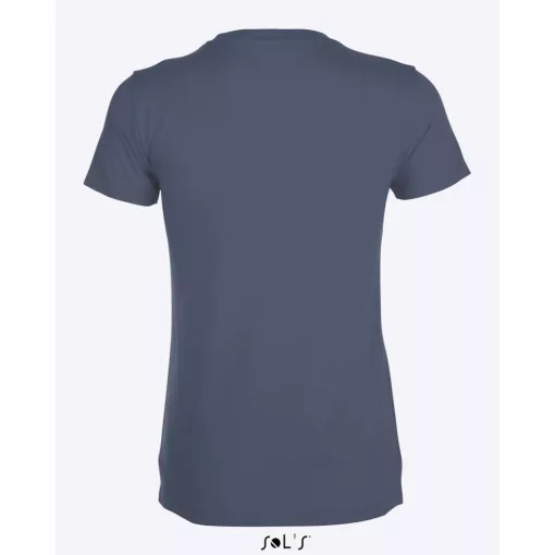 Női póló SOL S SO01825 Sol S Regent Környakú póló -M, Denim