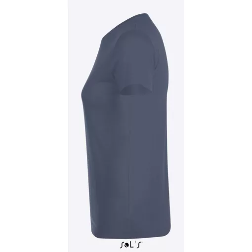 Női póló SOL S SO01825 Sol S Regent Környakú póló -M, Denim