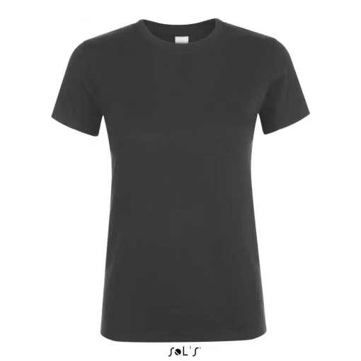 Női póló SOL S SO01825 Sol S Regent Környakú póló -L, Dark Grey